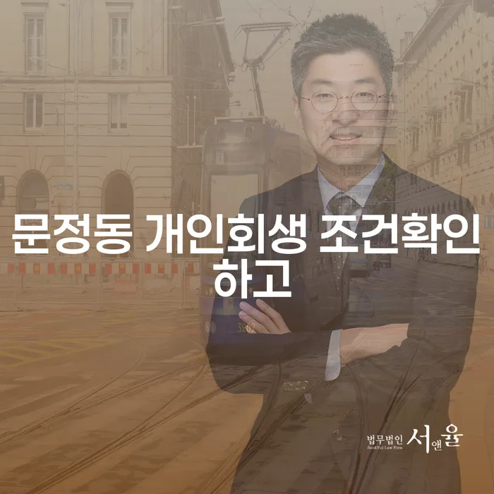 문정동 개인회생 조건확인 하고