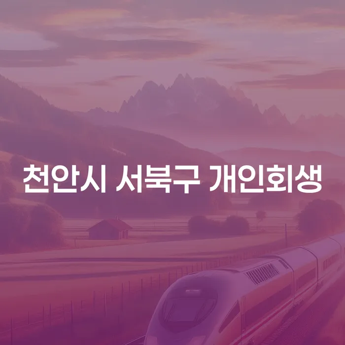 천안시 서북구 개인회생, 어떻게 시작해야 할까요?